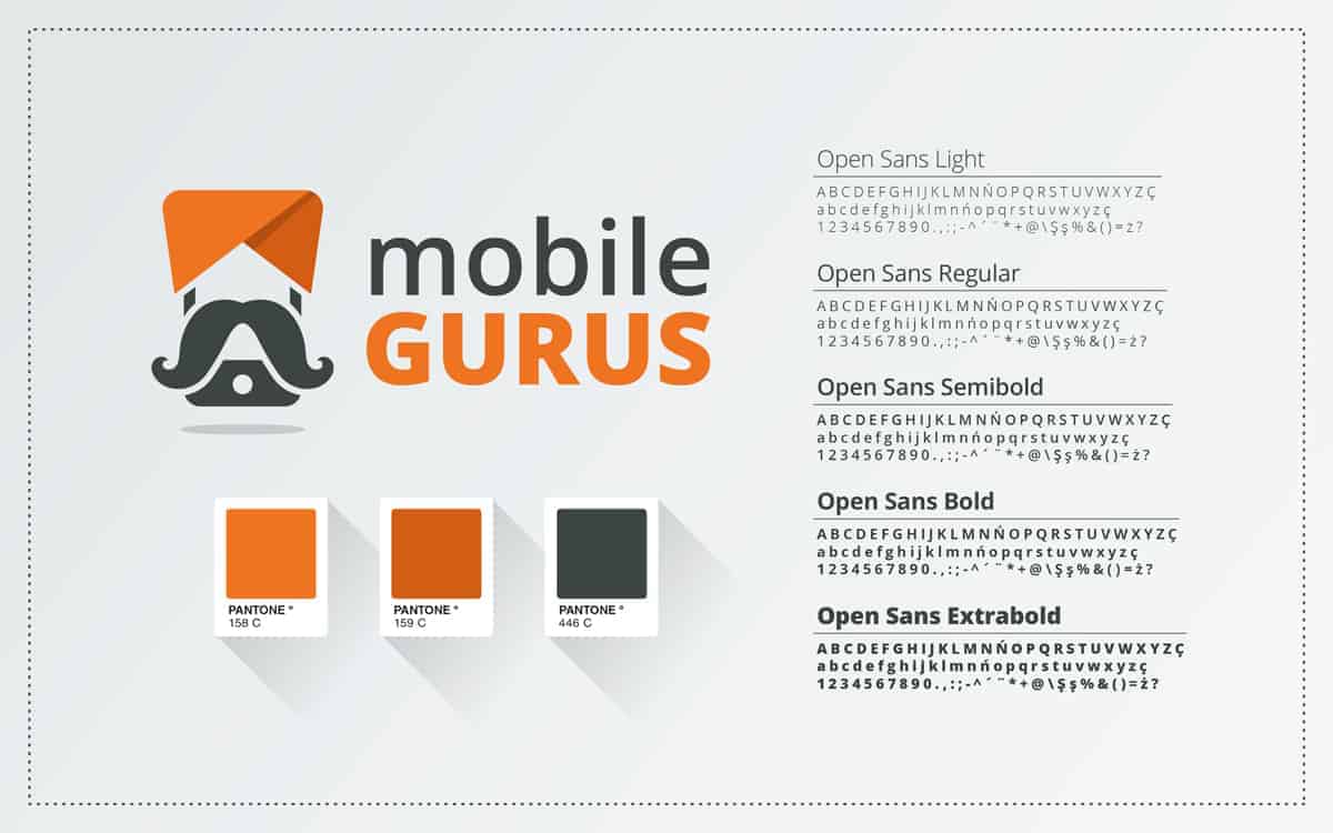 Simple and Clean Logo for Mobile Gurus by Esteban Oliva