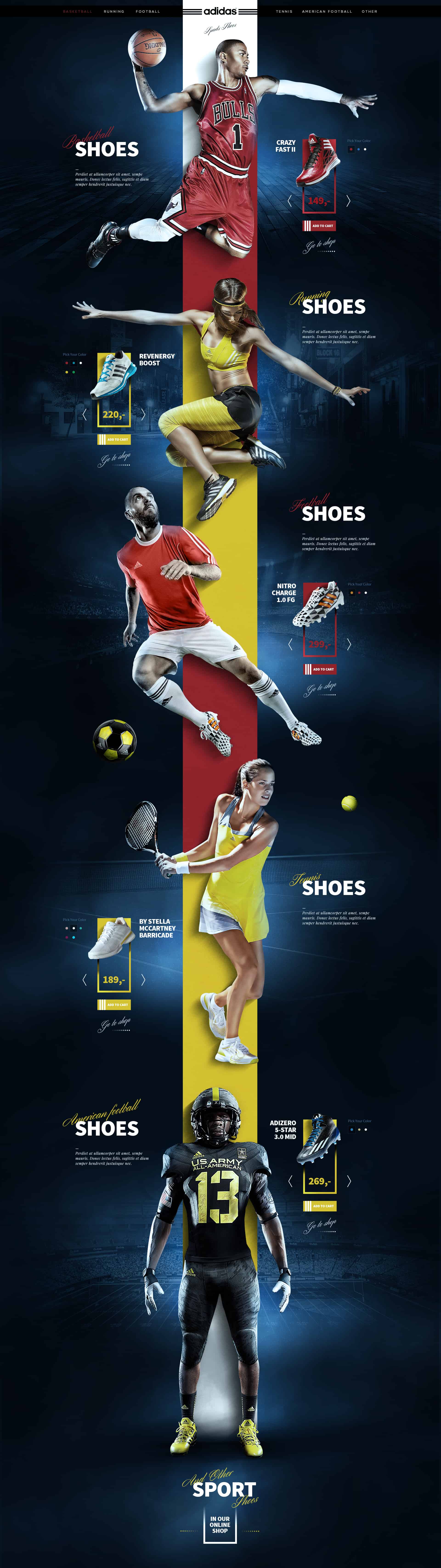 Adidas Sports Shoes Concept_