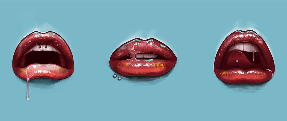 Lips Study by David Belliveau