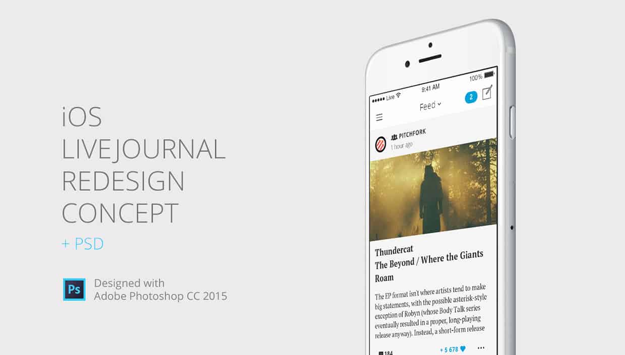 iOS Livejournal Redesign Concept by Alexander Livanov
