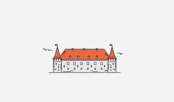 Siesikų Castle - the residential castle near Siesikai, Ukmergė district, Lithuania. The castle on the Siesikai Lake was built by Gabrielius Daumantas-Siesickis in the 16th century in the Renaissance style.