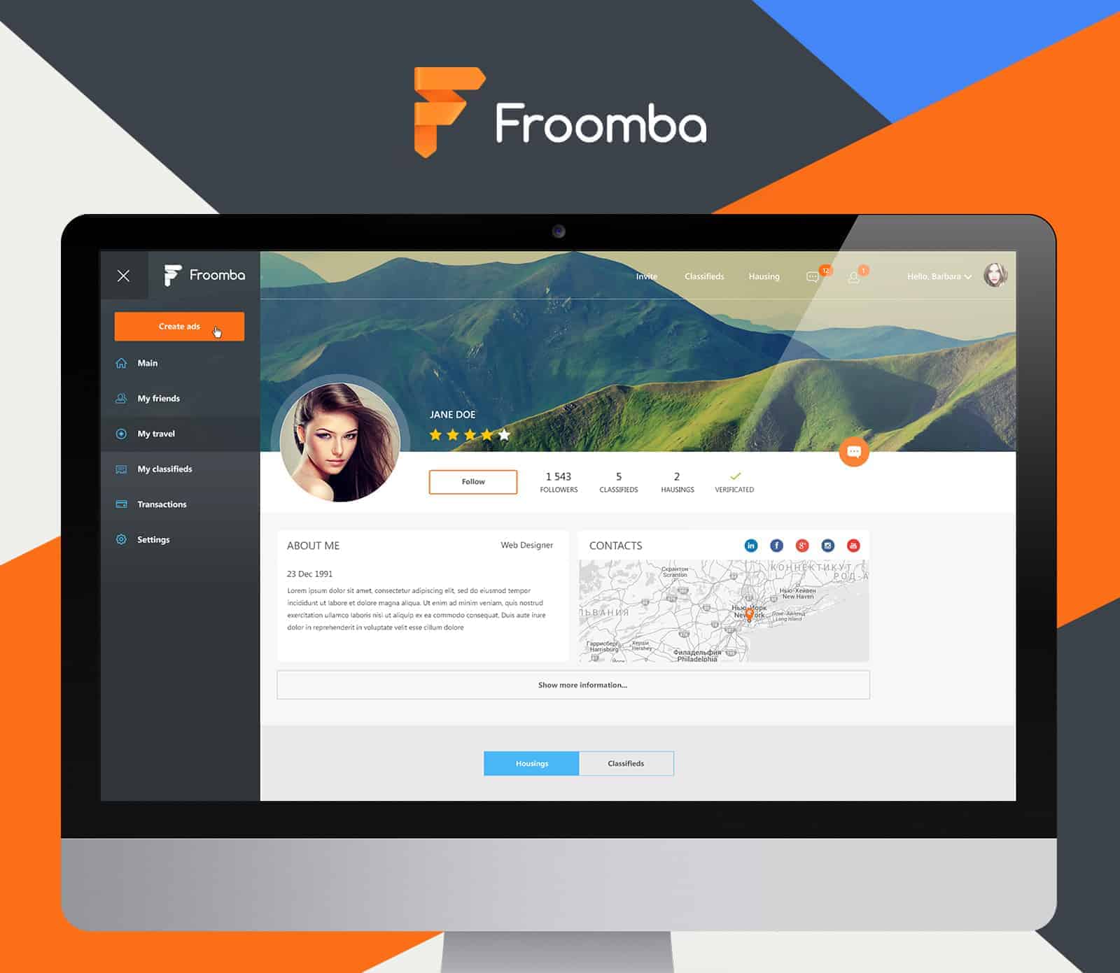 Froomba - Social Network for Rent Apartments