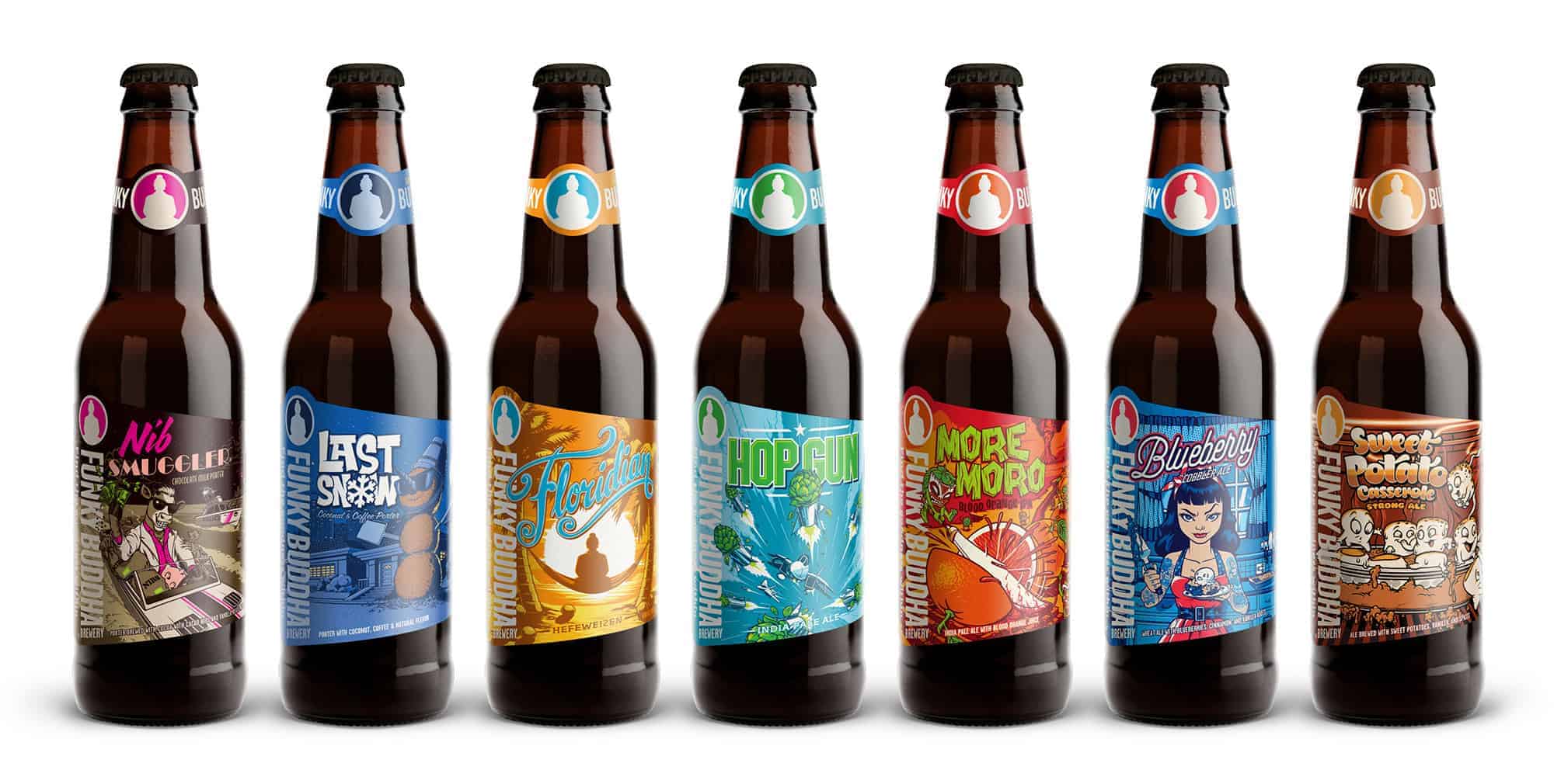 Funky Buddha Brewery Labels