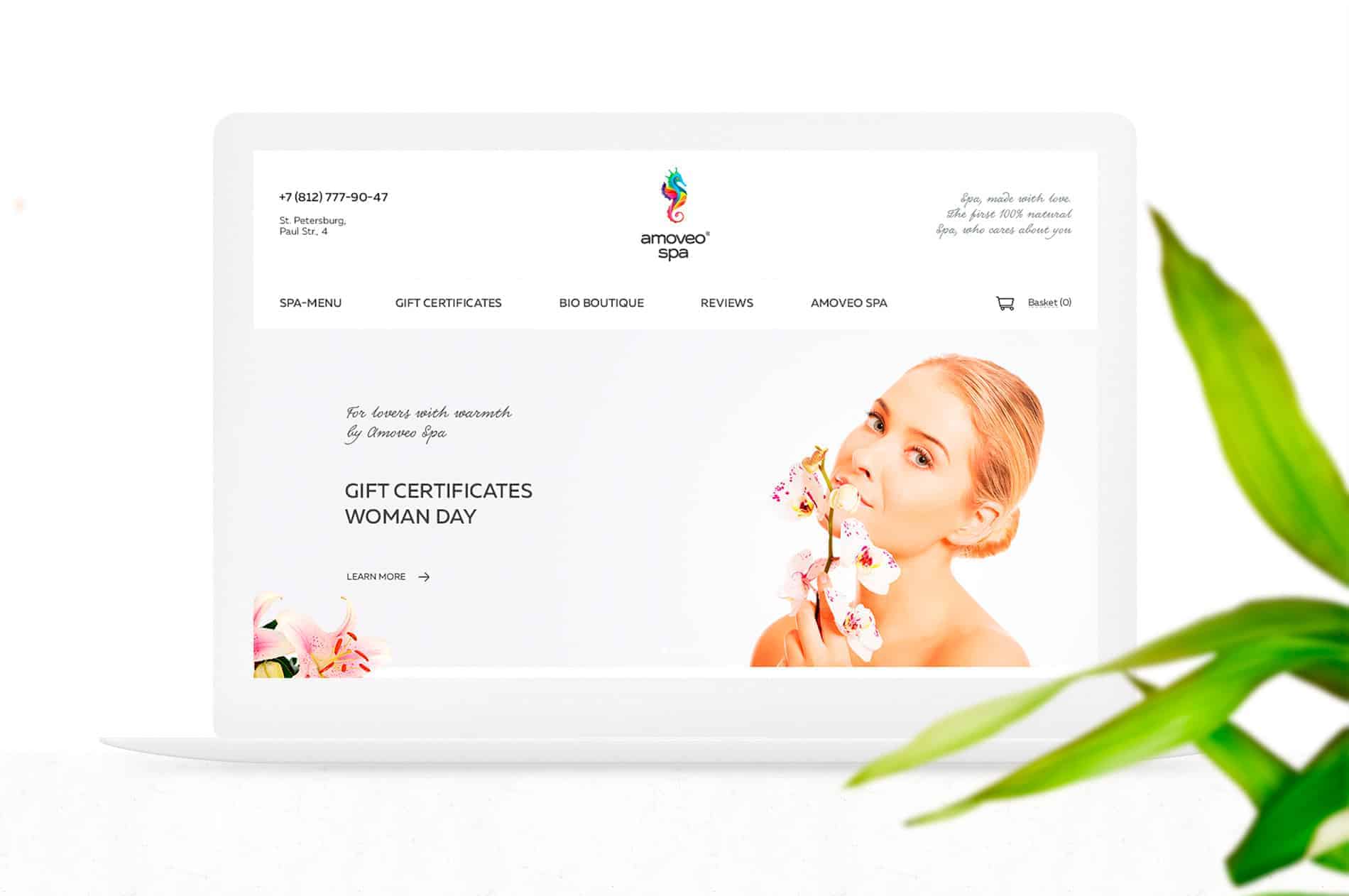 Amoveo Spa - redesign website