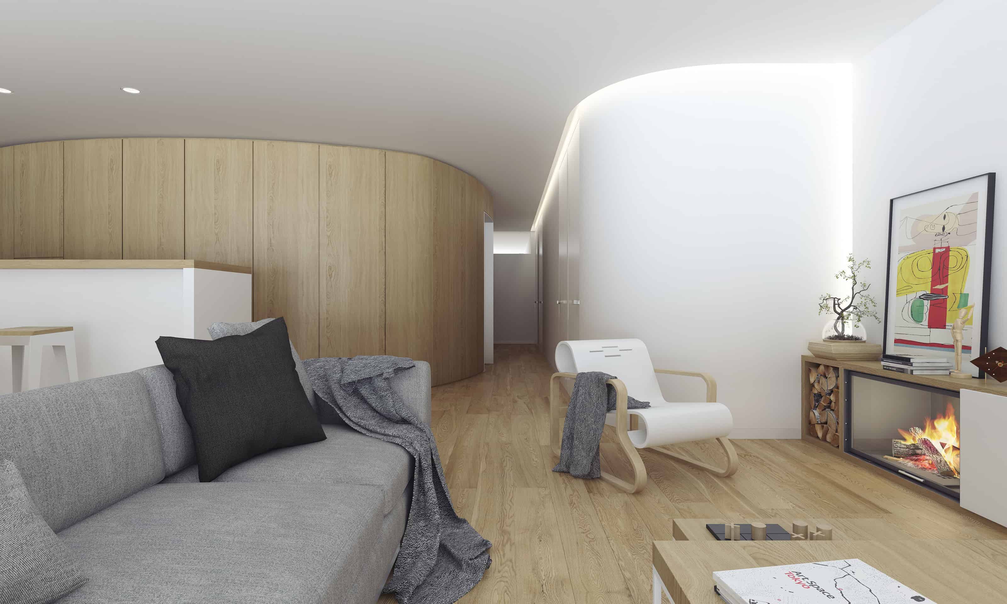 Modern Apartment Design in Ourense