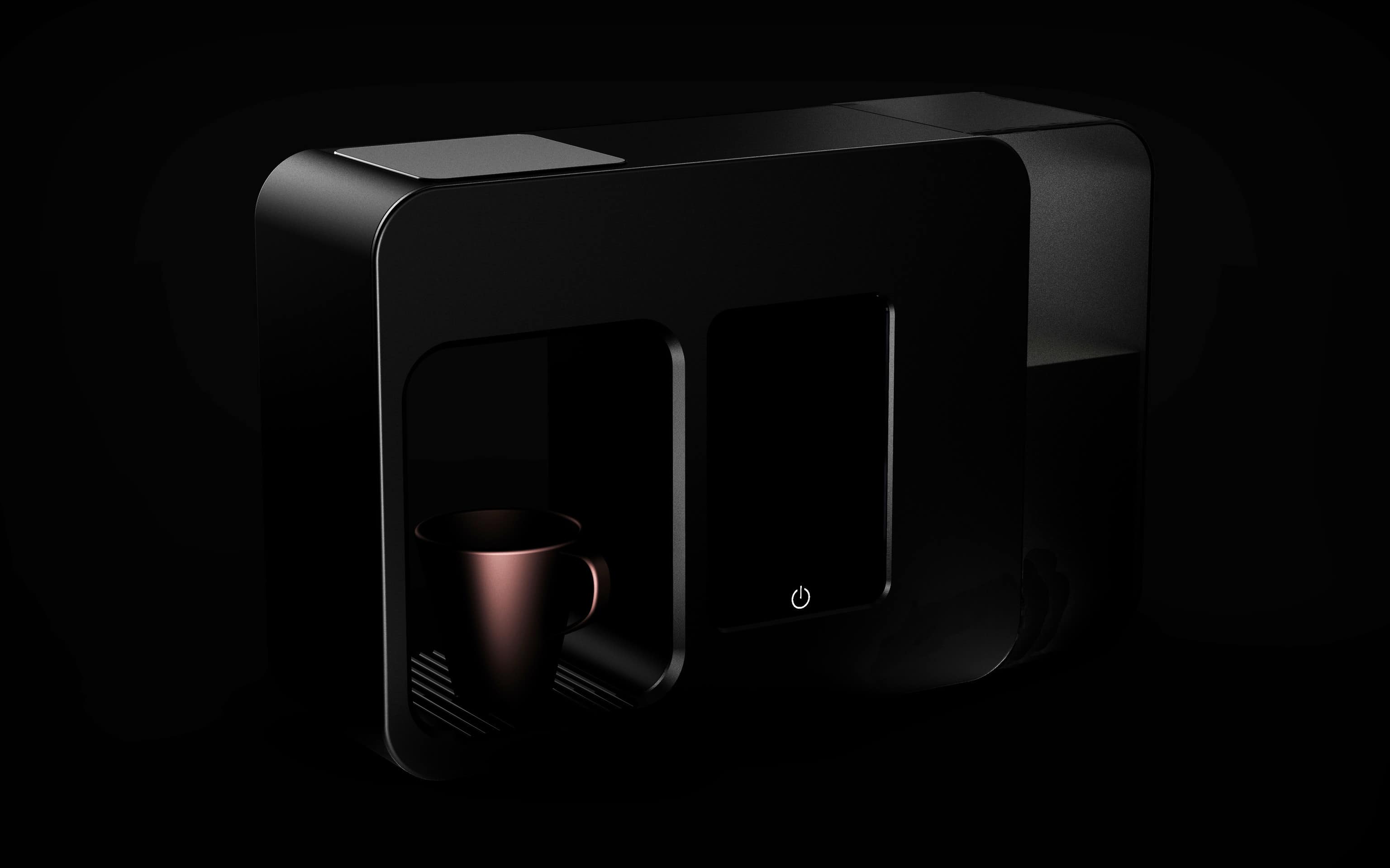 Noir Automated Coffee Machine Design Ideas