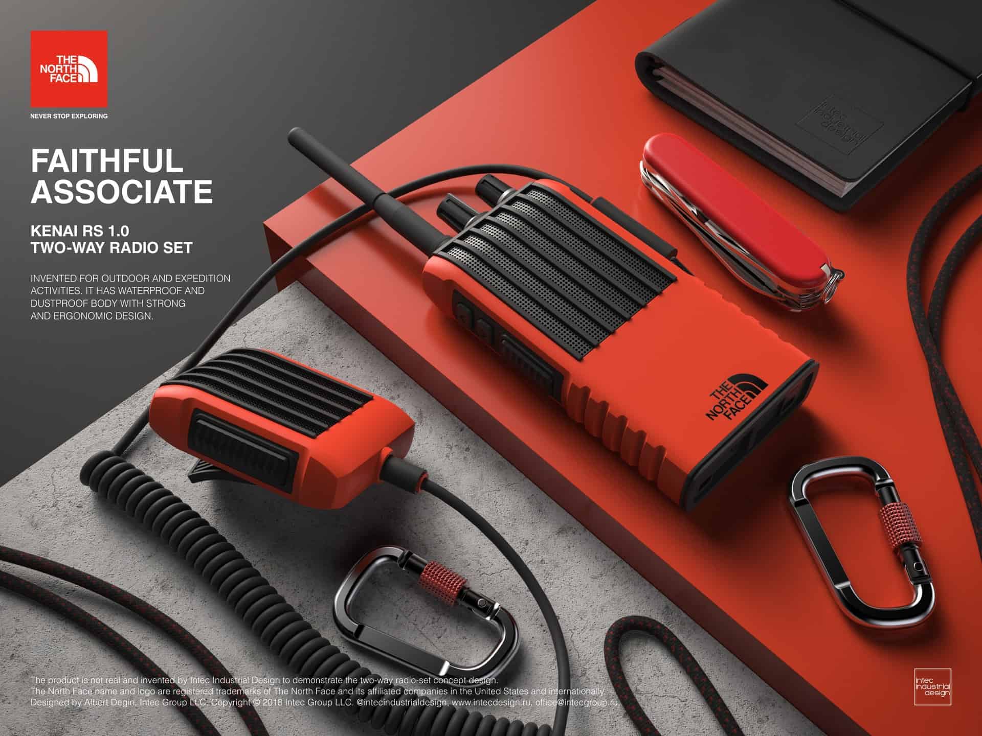 The North Face two-way radio set concept | Design Ideas