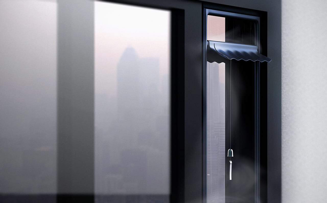 Sun Shower : Air purifier using water curtain