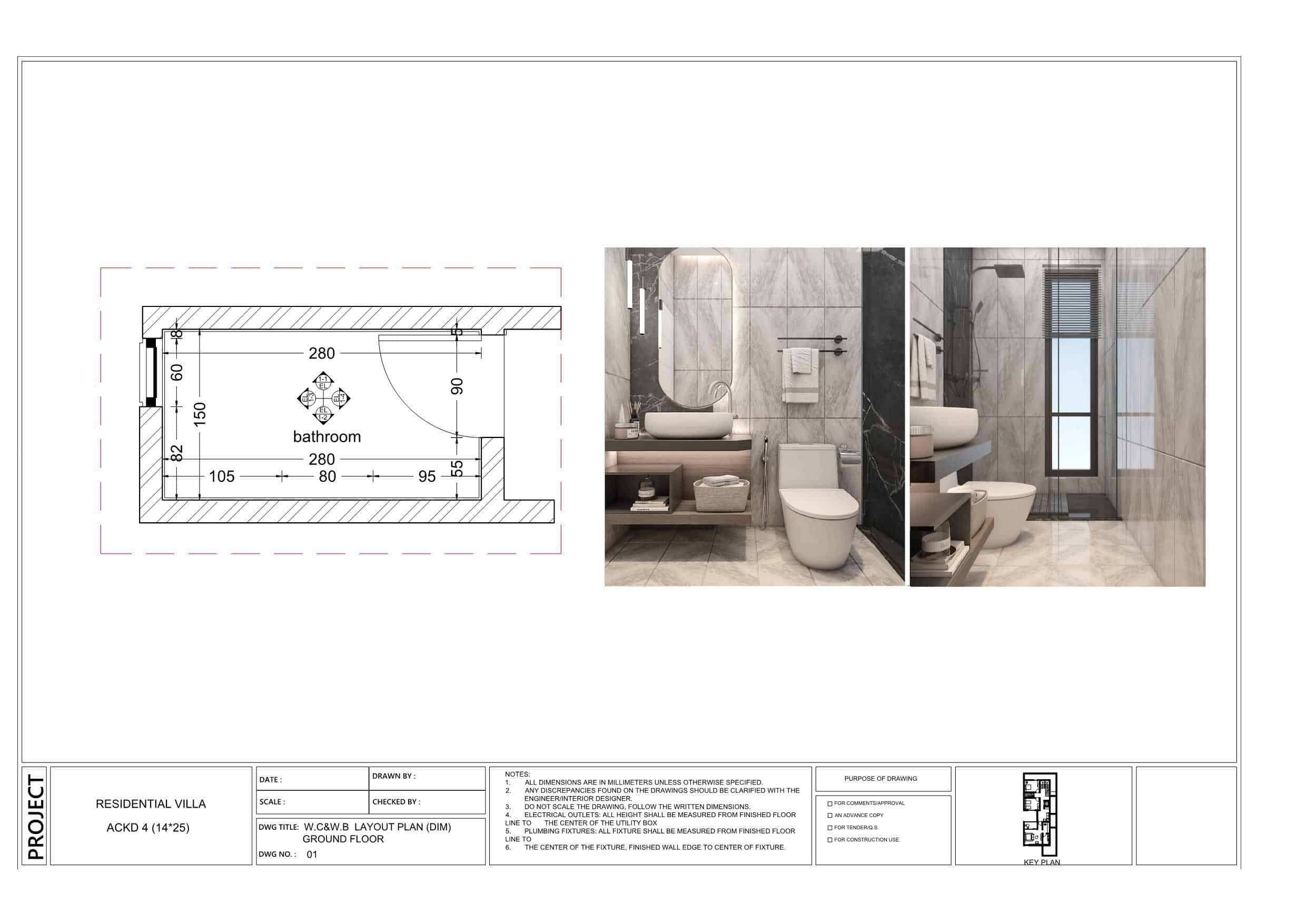 Bathroom shop drawing project Design Ideas