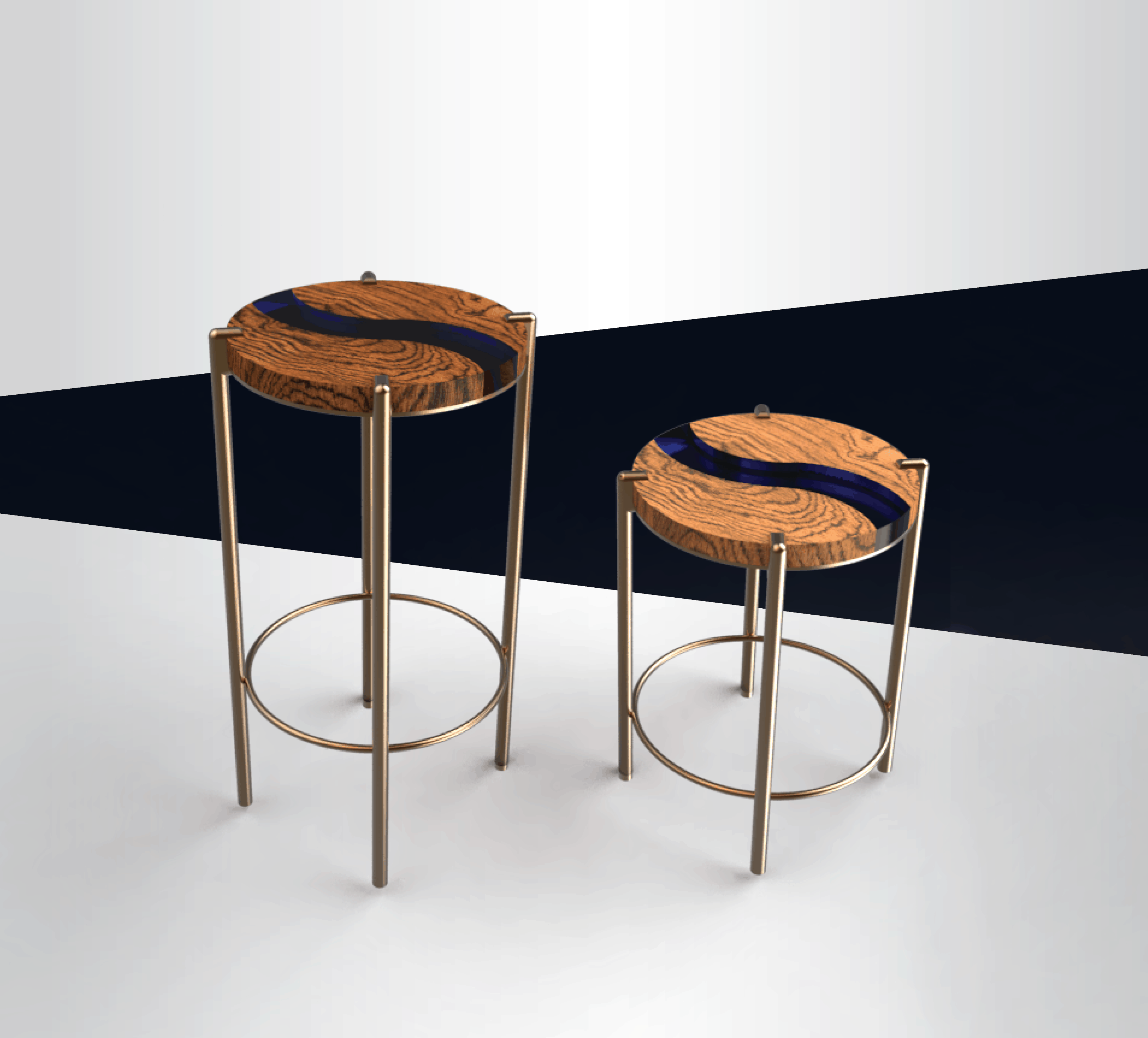 Fluctus Stool - with Nature Harmony