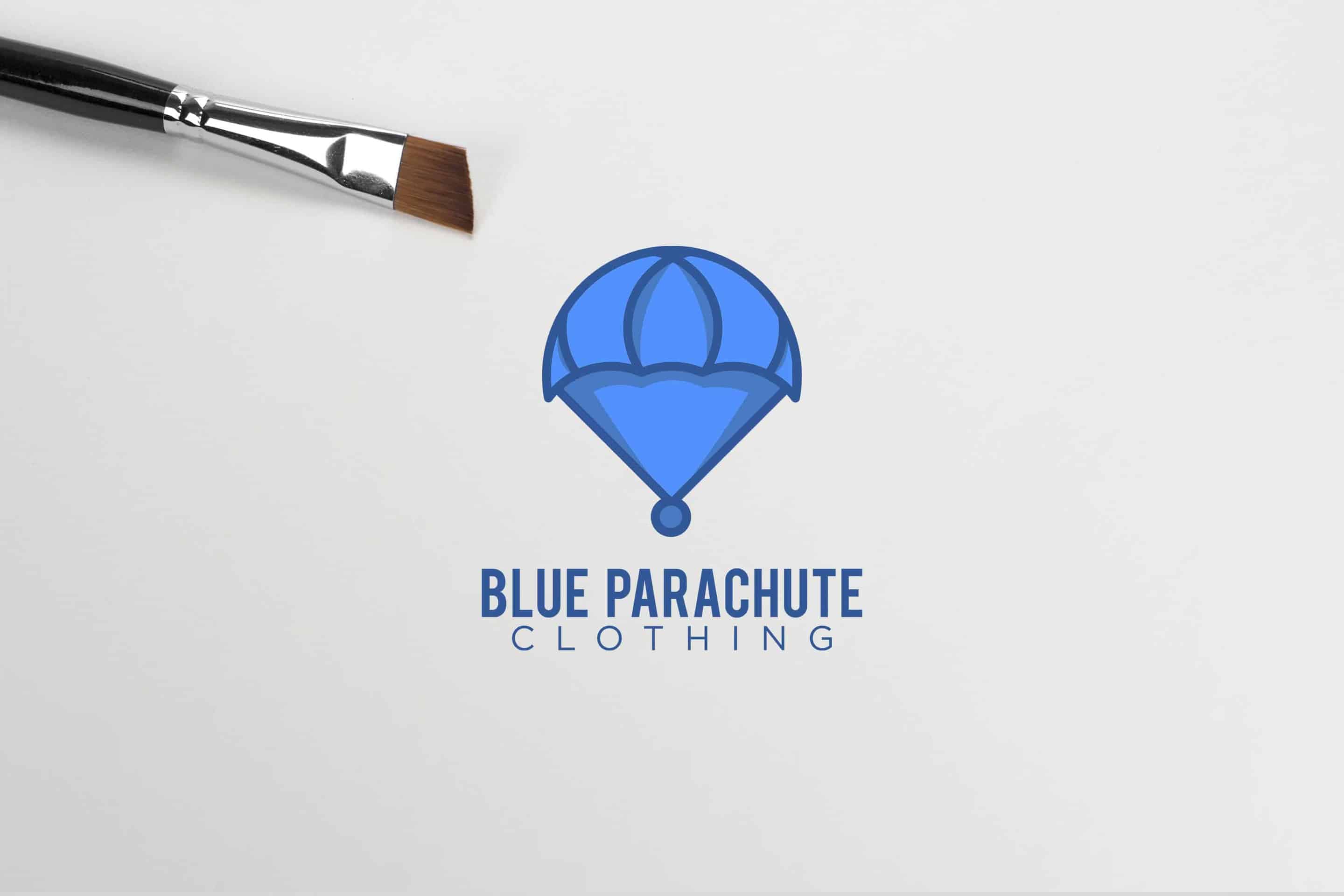 Blue Parachute Clothing Brand Logo