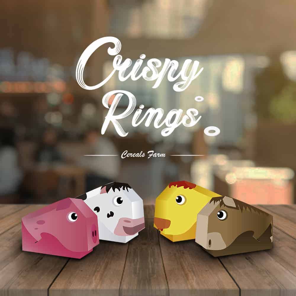 Crispy Rings, packaging for kids