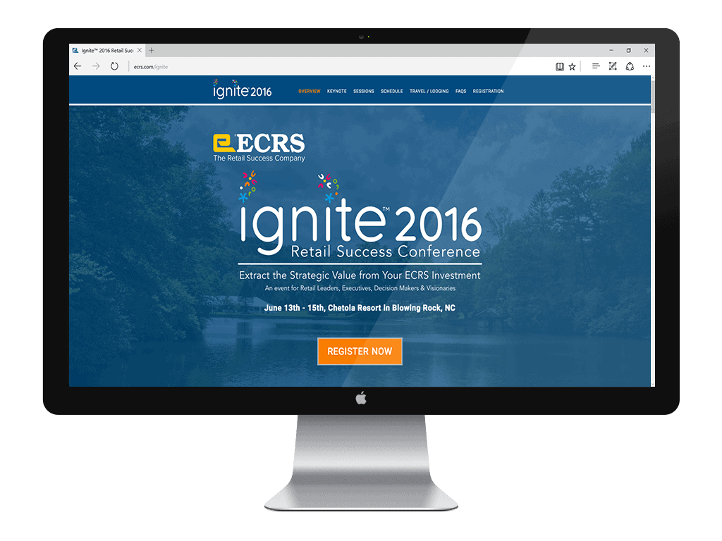Ignite 2016 Retail Success Conference Website