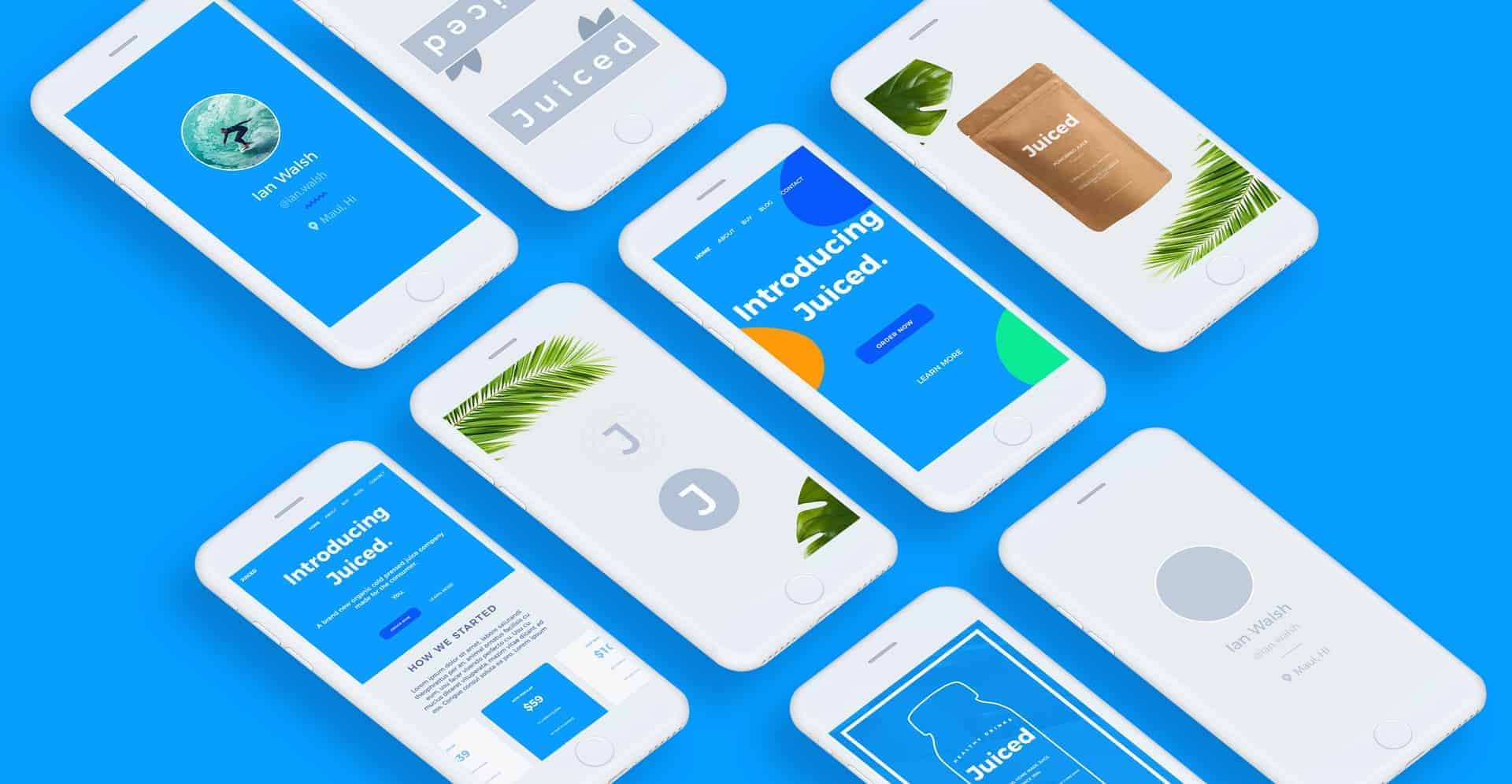 Juiced, Brand Identity Design Ideas