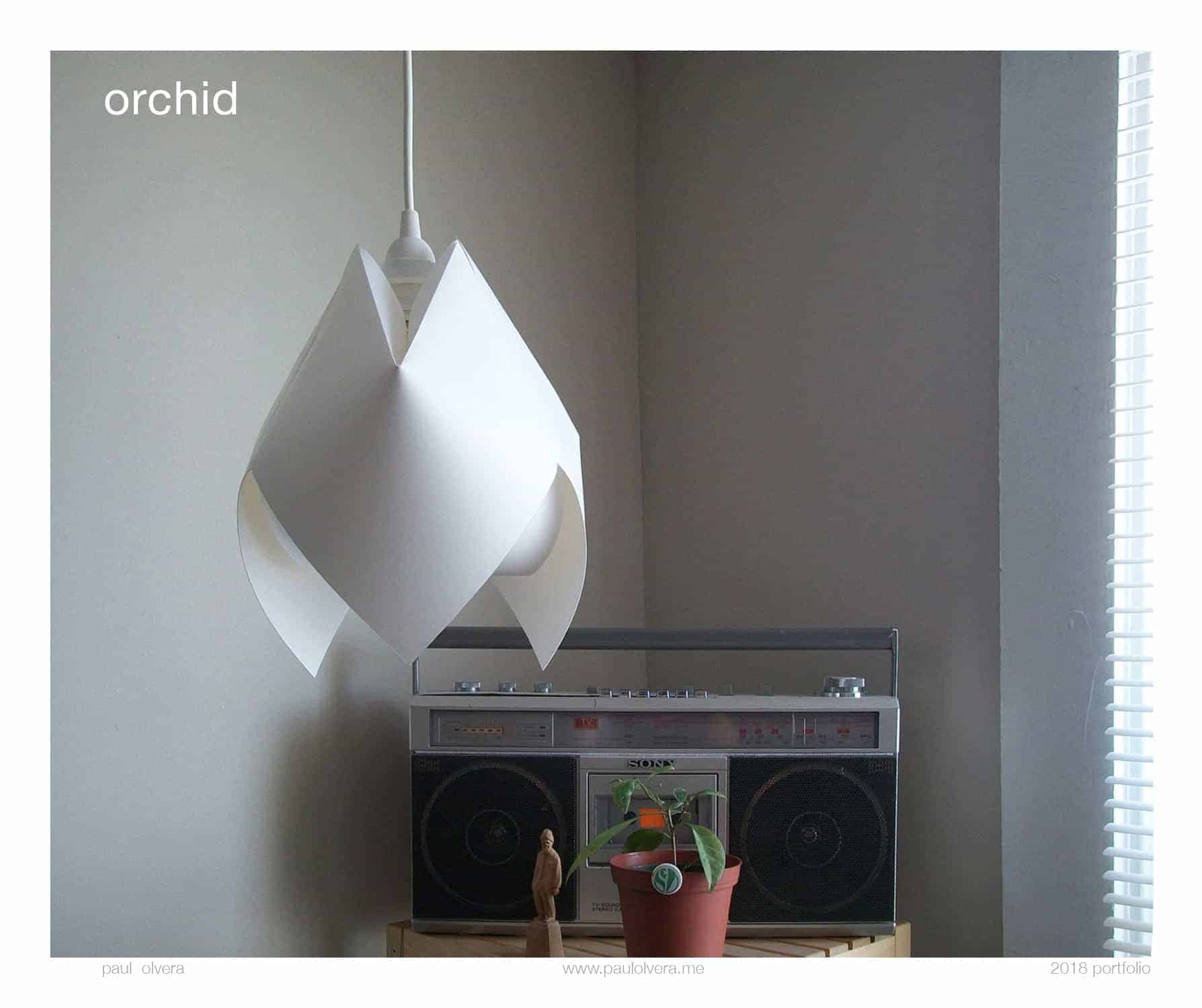 Orchid Lamp by Paul Olvera