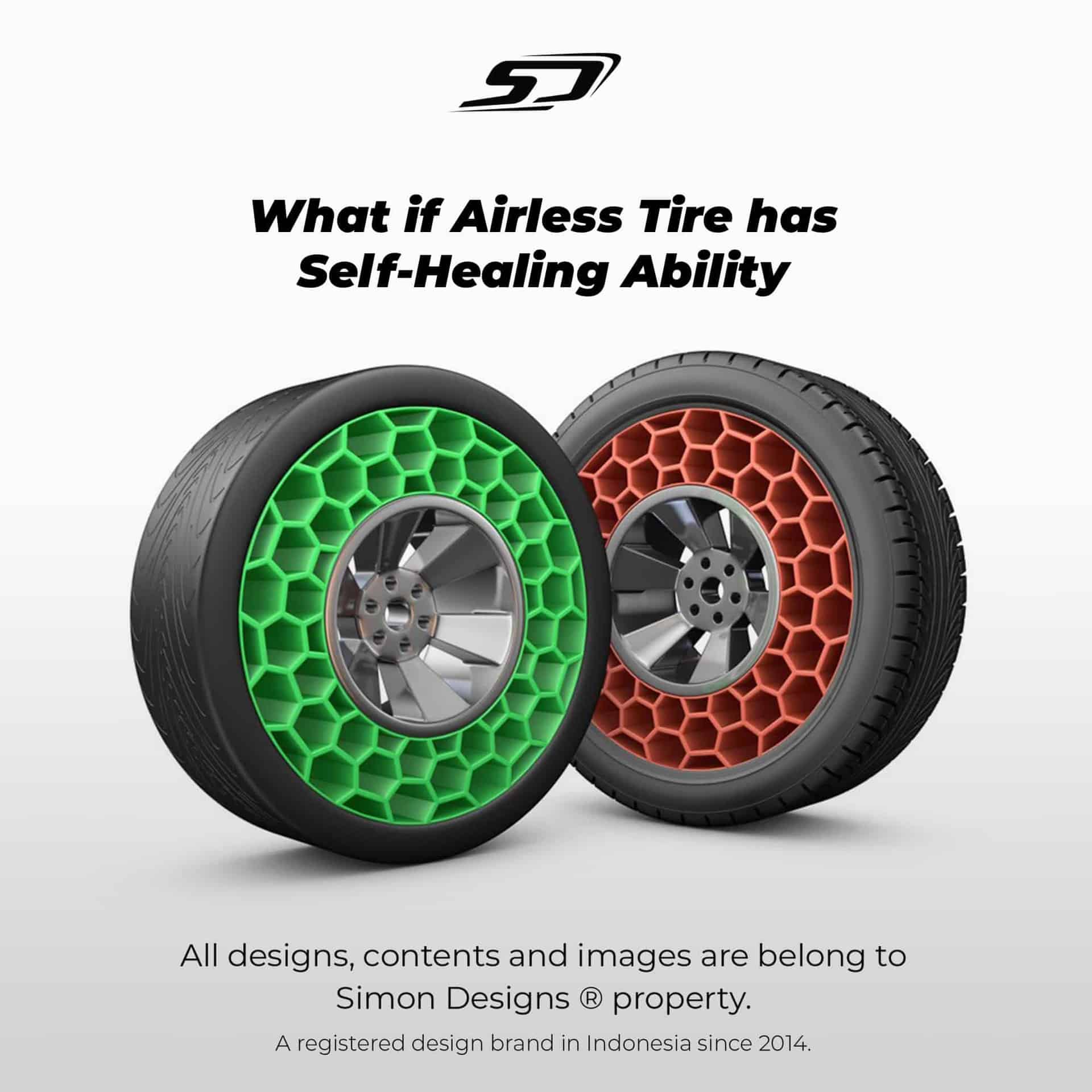 SelfHealing Airless Tire Design Ideas