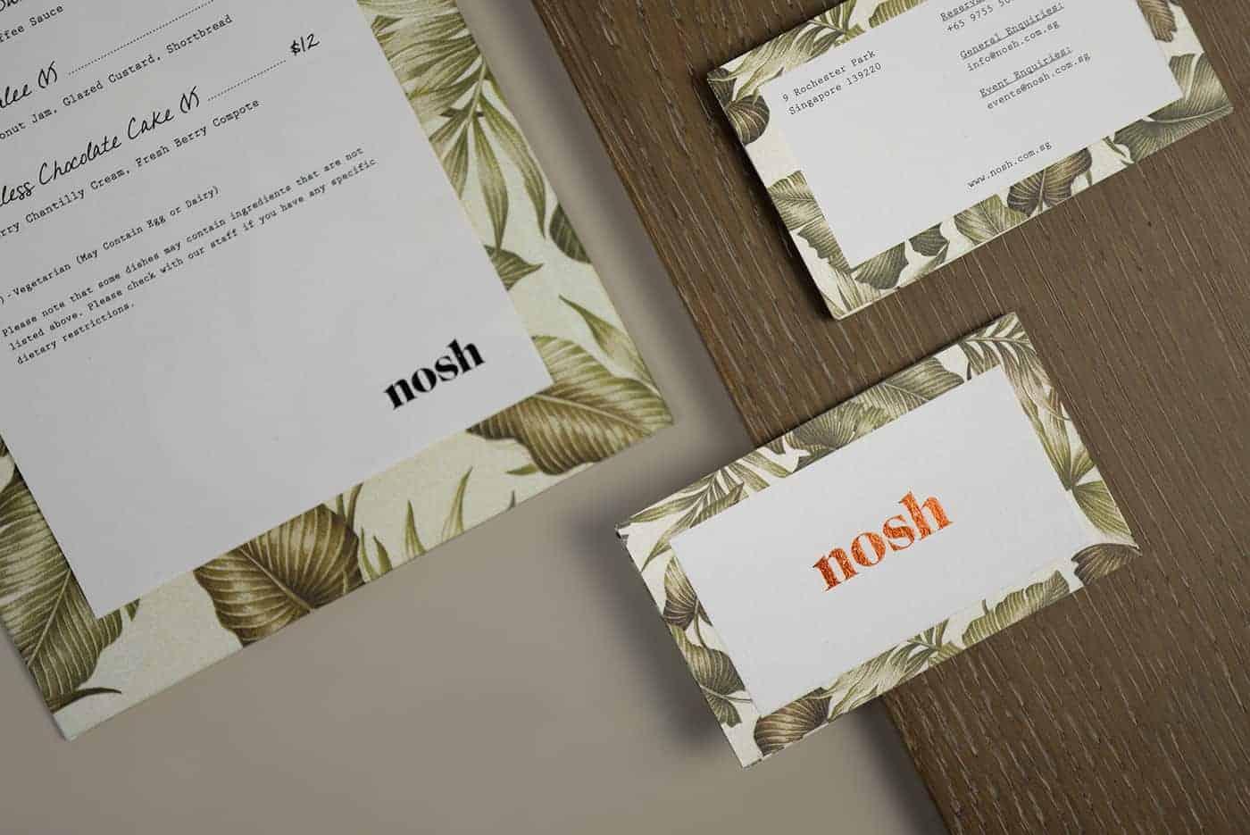 Nosh Restaurant Branding