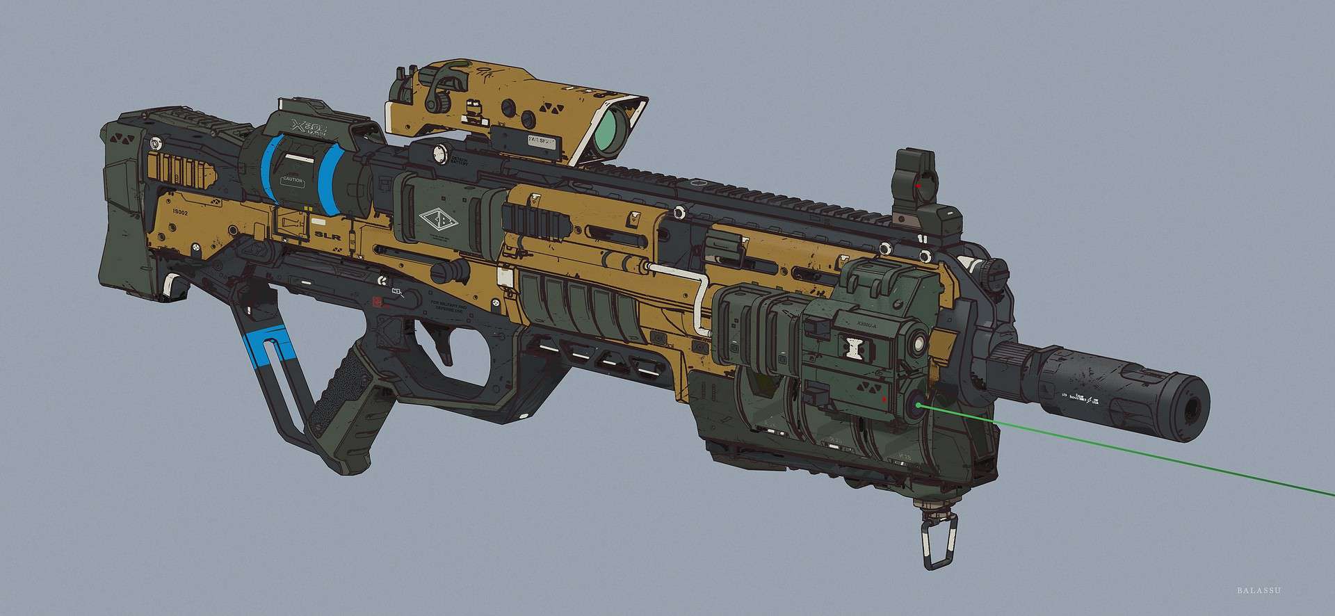 Sci-Fi Machine Gun | Design Ideas