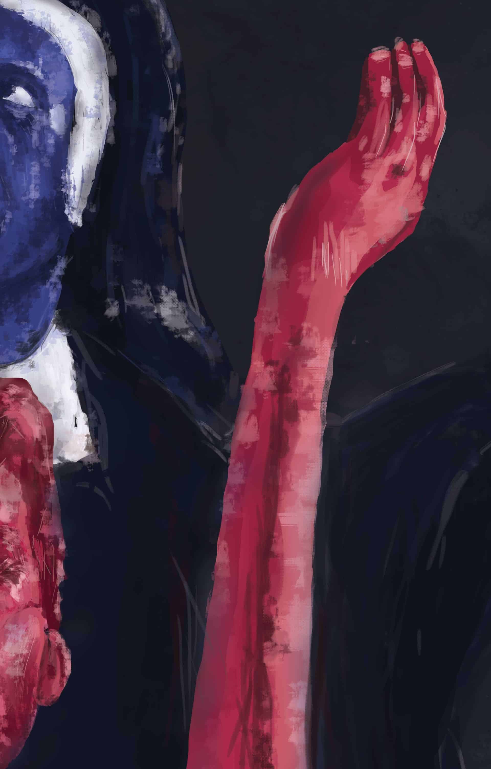 Illustration blue and red Design Ideas