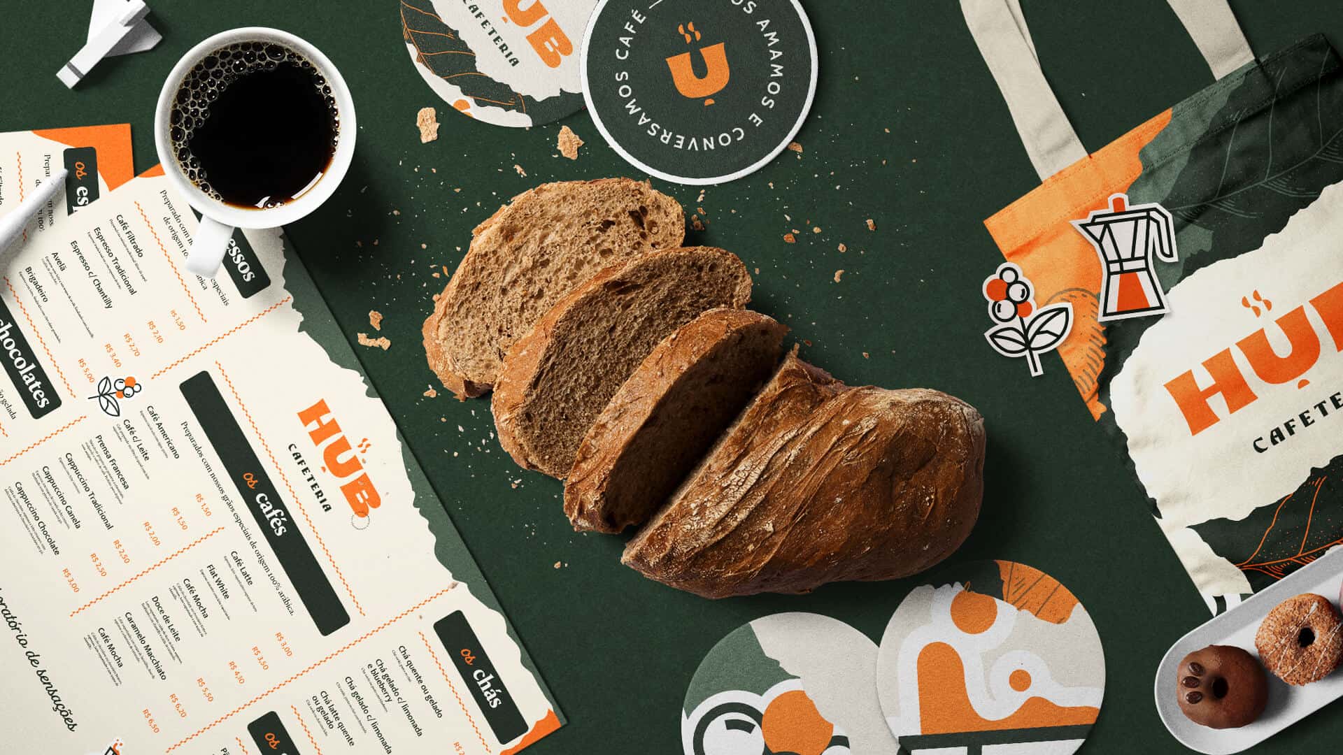 Hub Cafeteria / Visual Identity Design Ideas