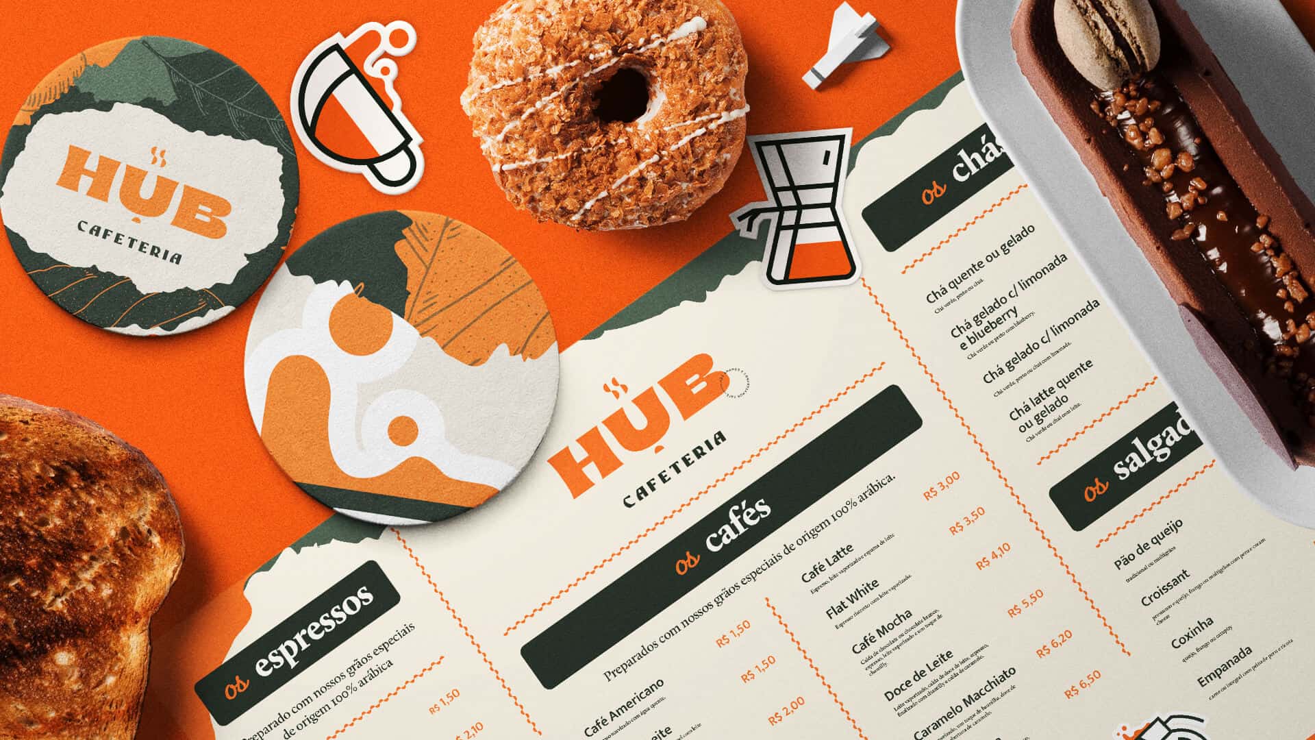 Hub Cafeteria / Visual Identity Design Ideas