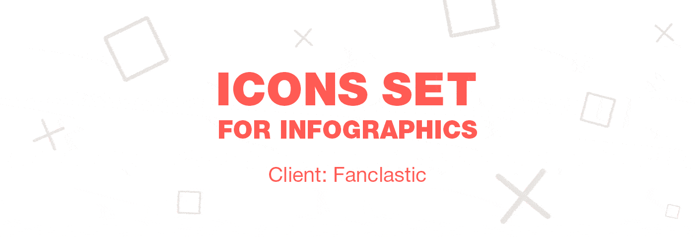 Icons set for infographics: Fanclastic.ru