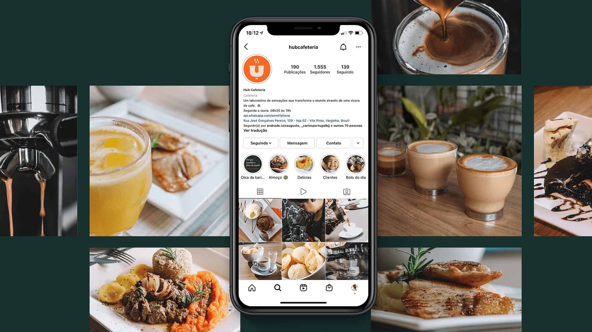 Hub Cafeteria / Visual Identity Design Ideas