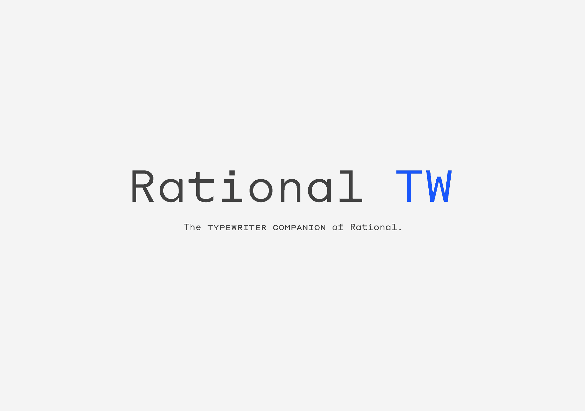 Rational TW Font Family