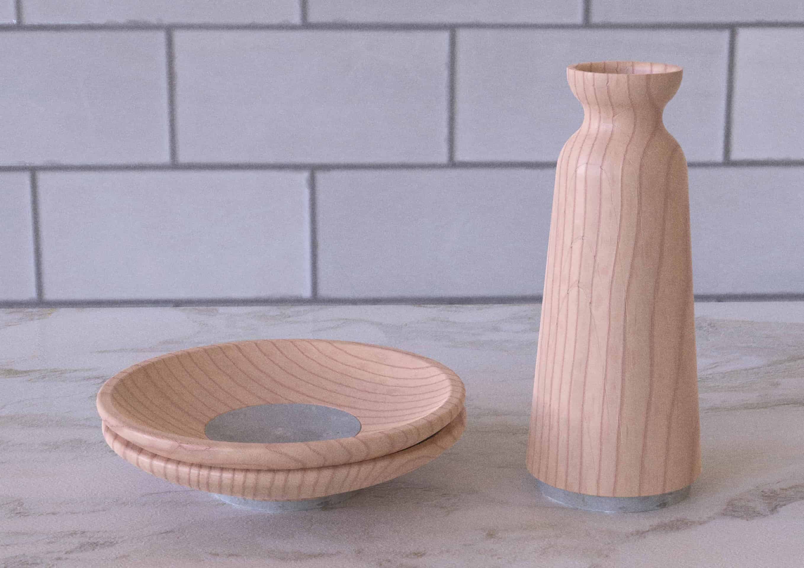 Core: Maple and Concrete Sake Set